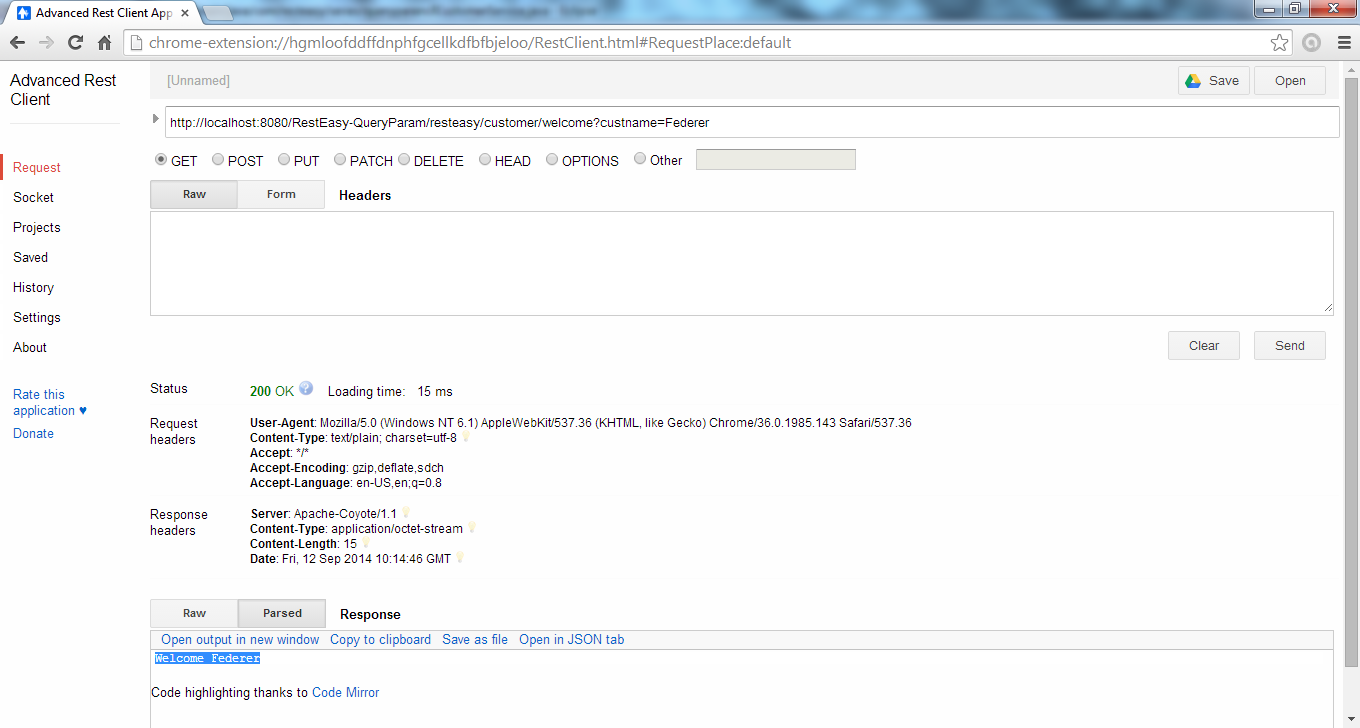 RestEasy JAXRS web service using QueryParam annotation