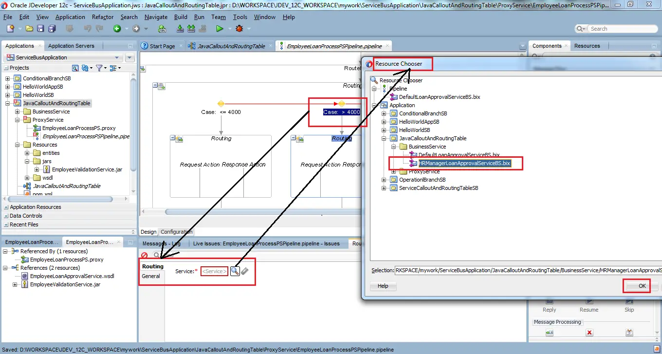 41_OSB-12c_Java_Callout_and_Routing_Table_example_drag_drop_Routing_Table_node_set_Routing_for_case_2