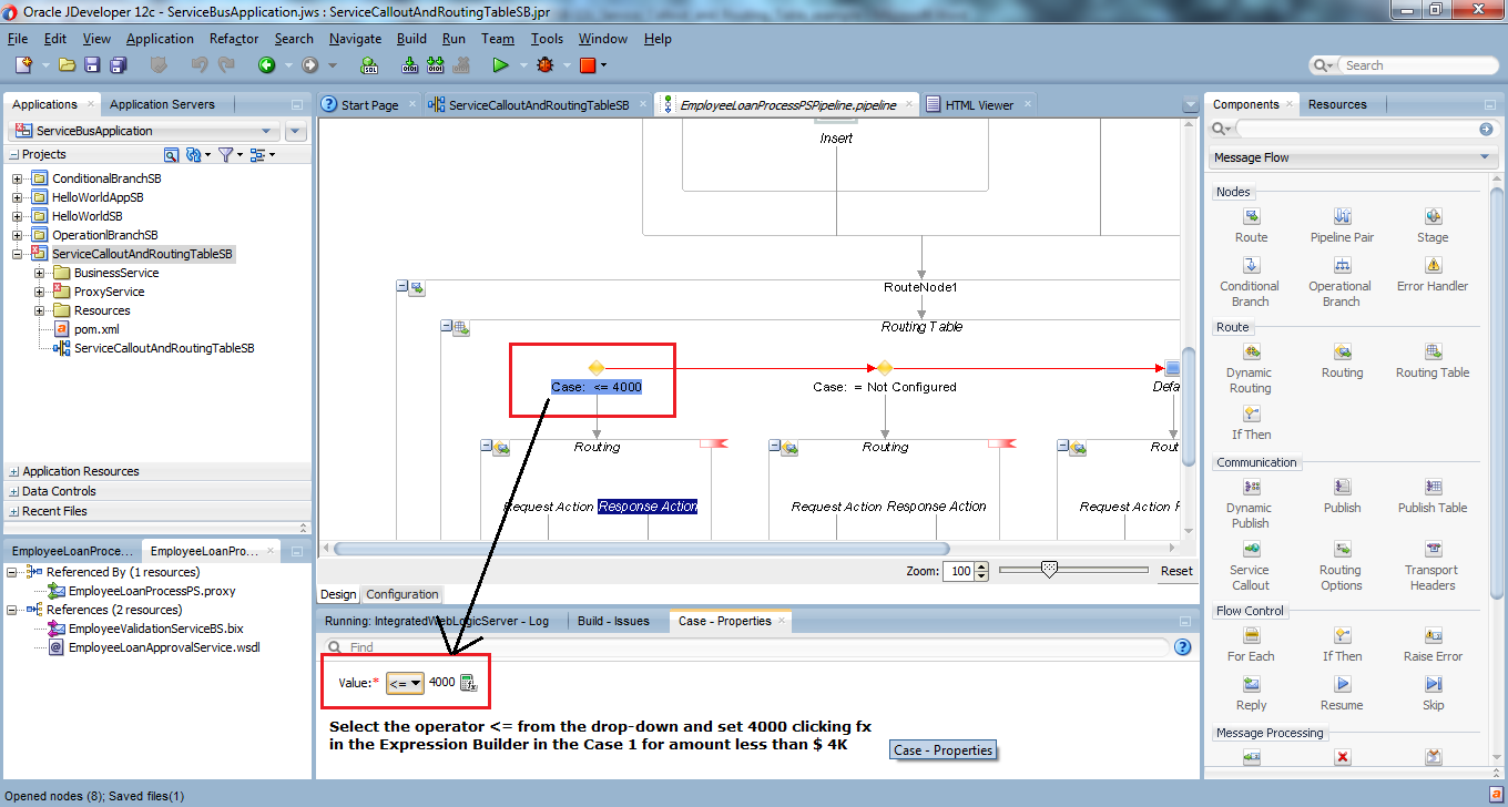 Oracle OSB 12c: Service Callout and Routing Table example ...